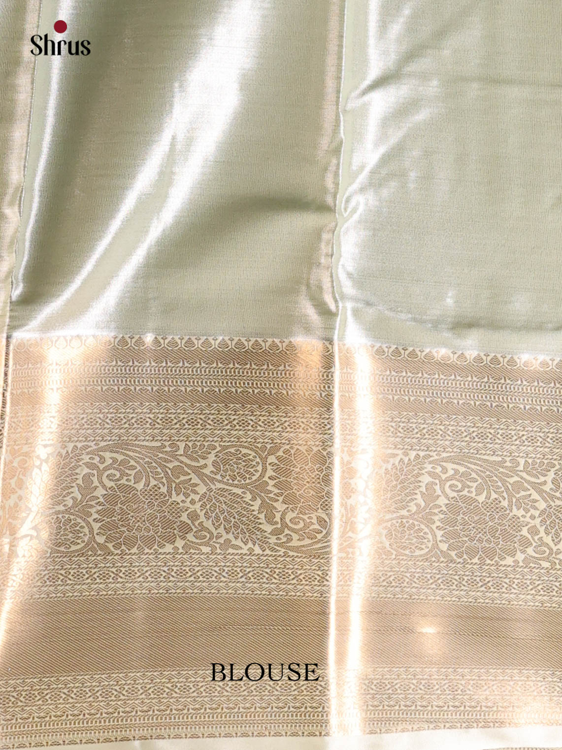 Purple & Cream - Kanchipuram-halfpure Saree - Shop on Shrus.com