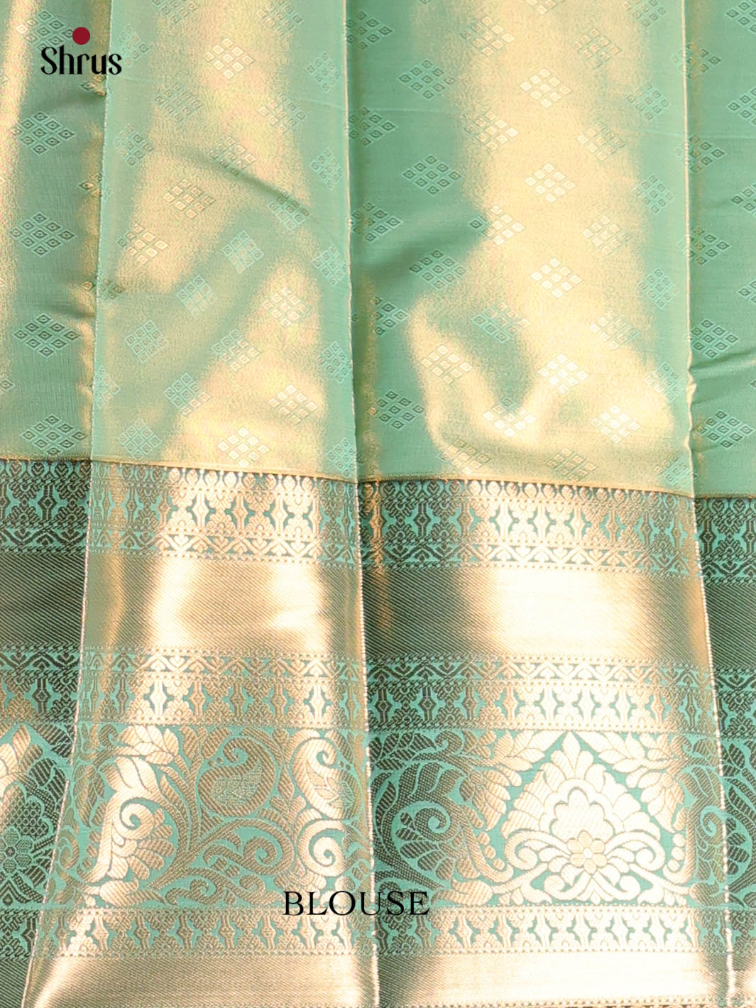 Orangish Red & Green- Kanchipuram-halfpure Saree - Shop on Shrus.com