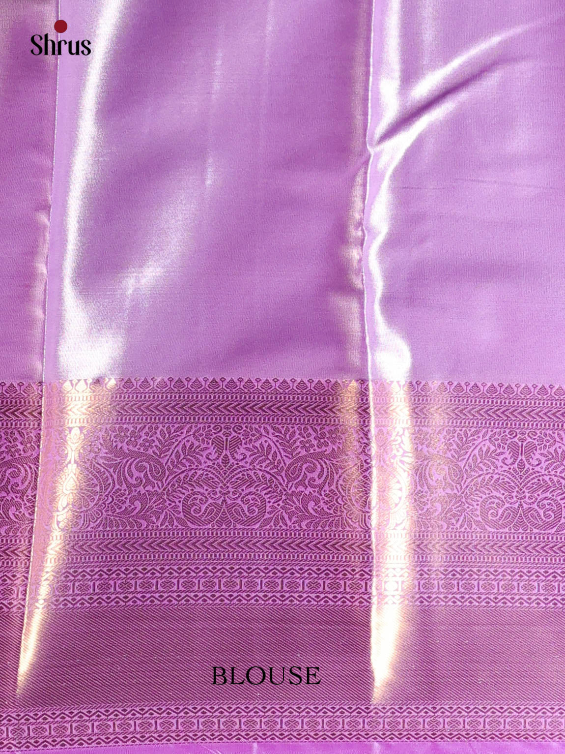 Pale Green & Lavender - Kanchipuram-halfpure Saree - Shop on Shrus.com
