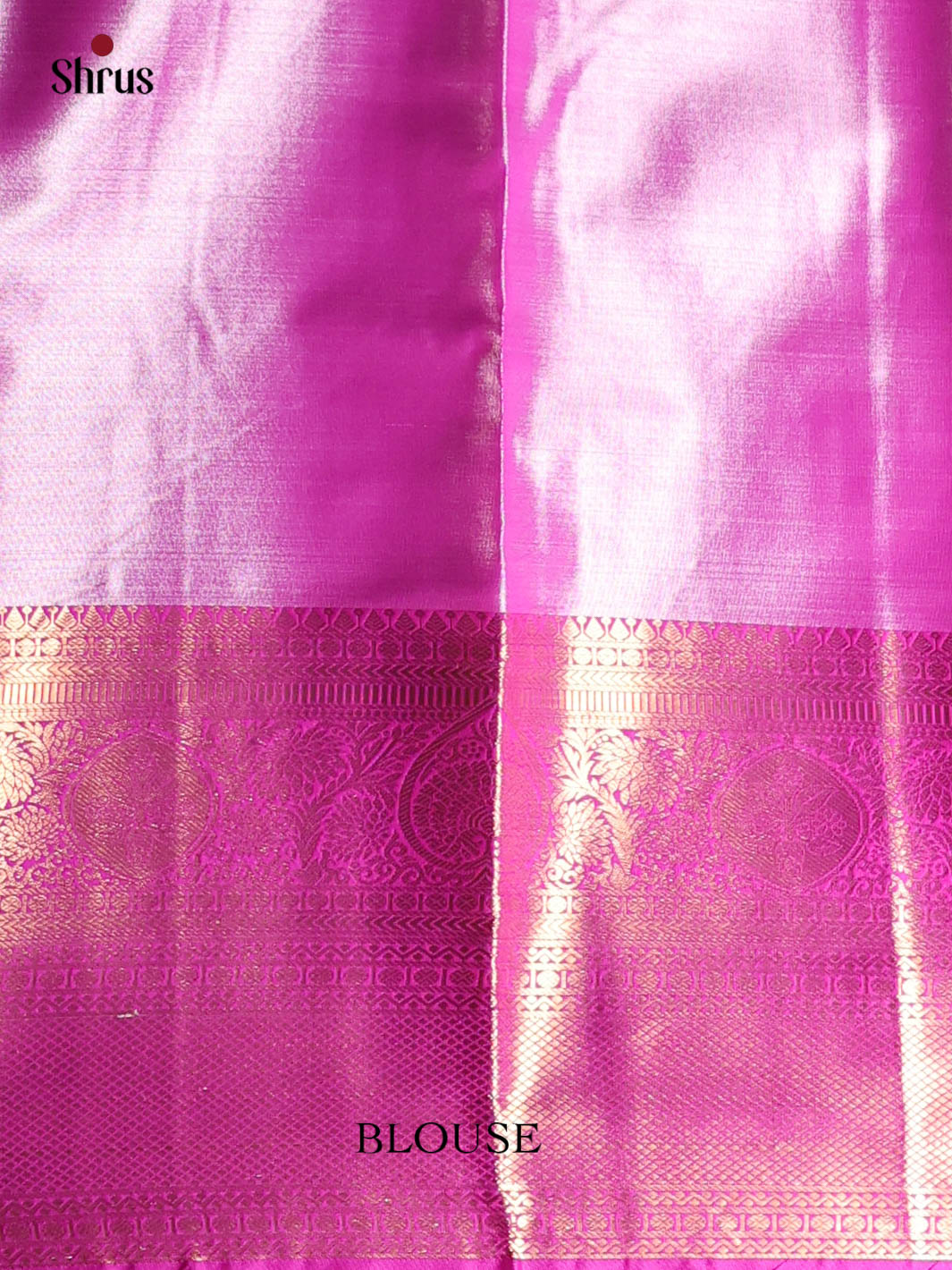 Mustard & Purple- Kanchipuram-halfpure Saree - Shop on Shrus.com