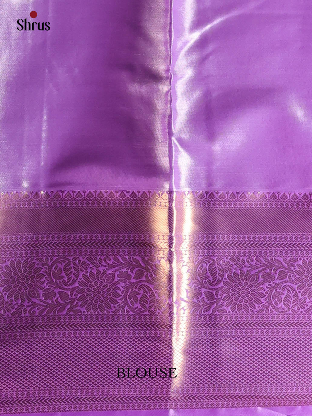 Lite Green & Purple - Kanchipuram-halfpure Saree - Shop on Shrus.com