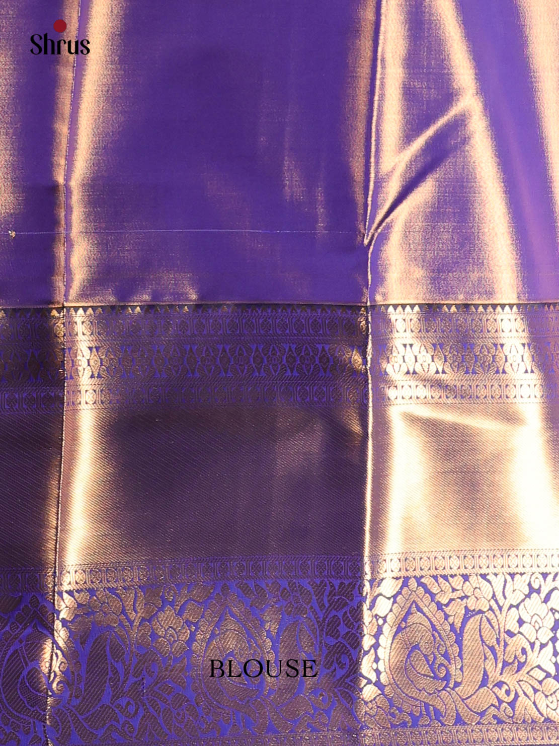 Yellow & Blue - Kanchipuram-halfpure Saree - Shop on Shrus.com