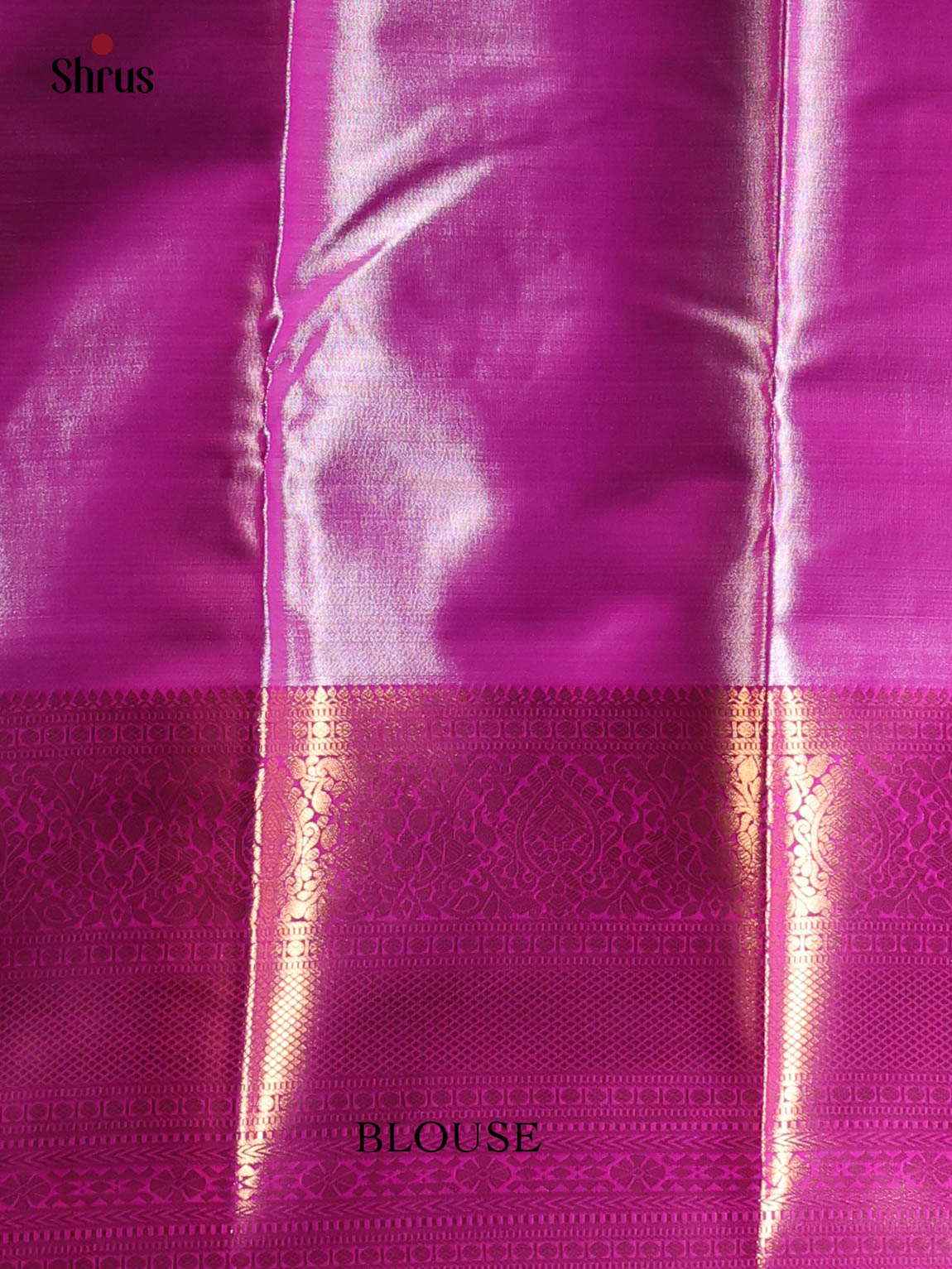 Blue &  Purple- Kanchipuram-halfpure Saree - Shop on Shrus.com