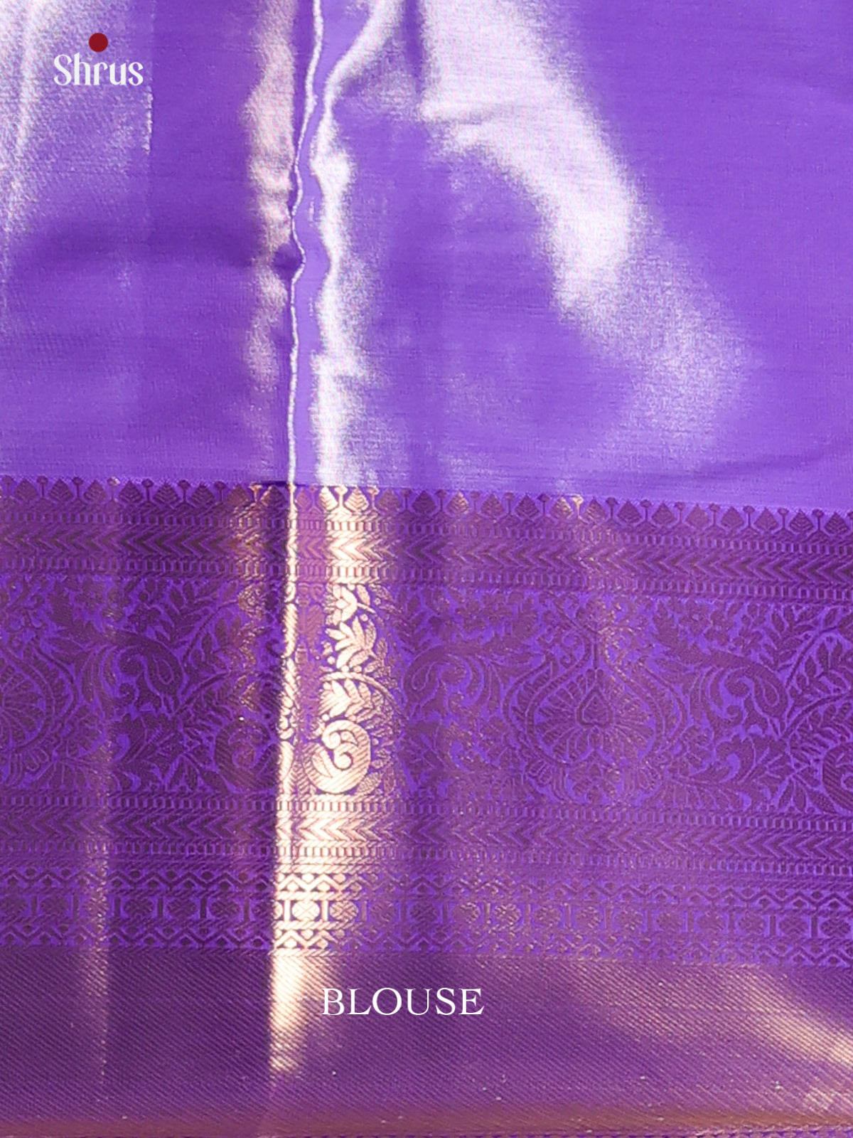 Peach & Violet- Kanchipuram-halfpure Saree - Shop on Shrus.com
