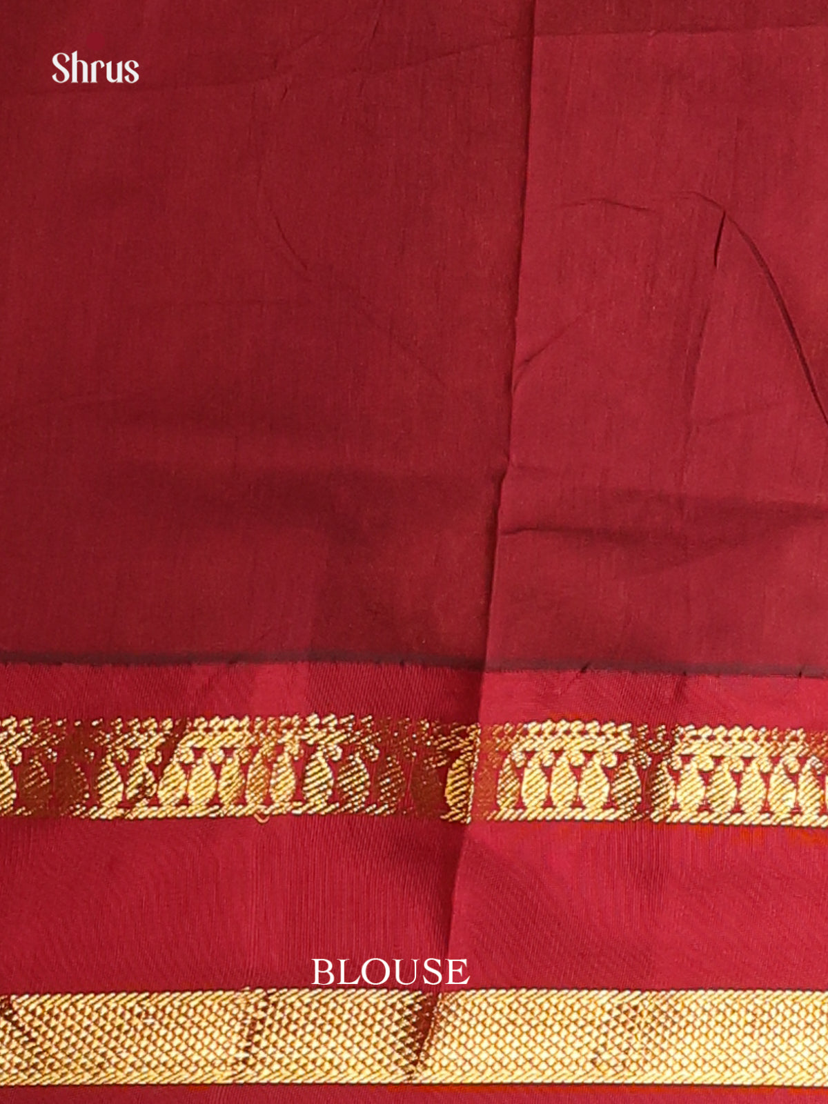 Green & Maroon- Kalyani Cotton Saree - Shop on Shrus.com