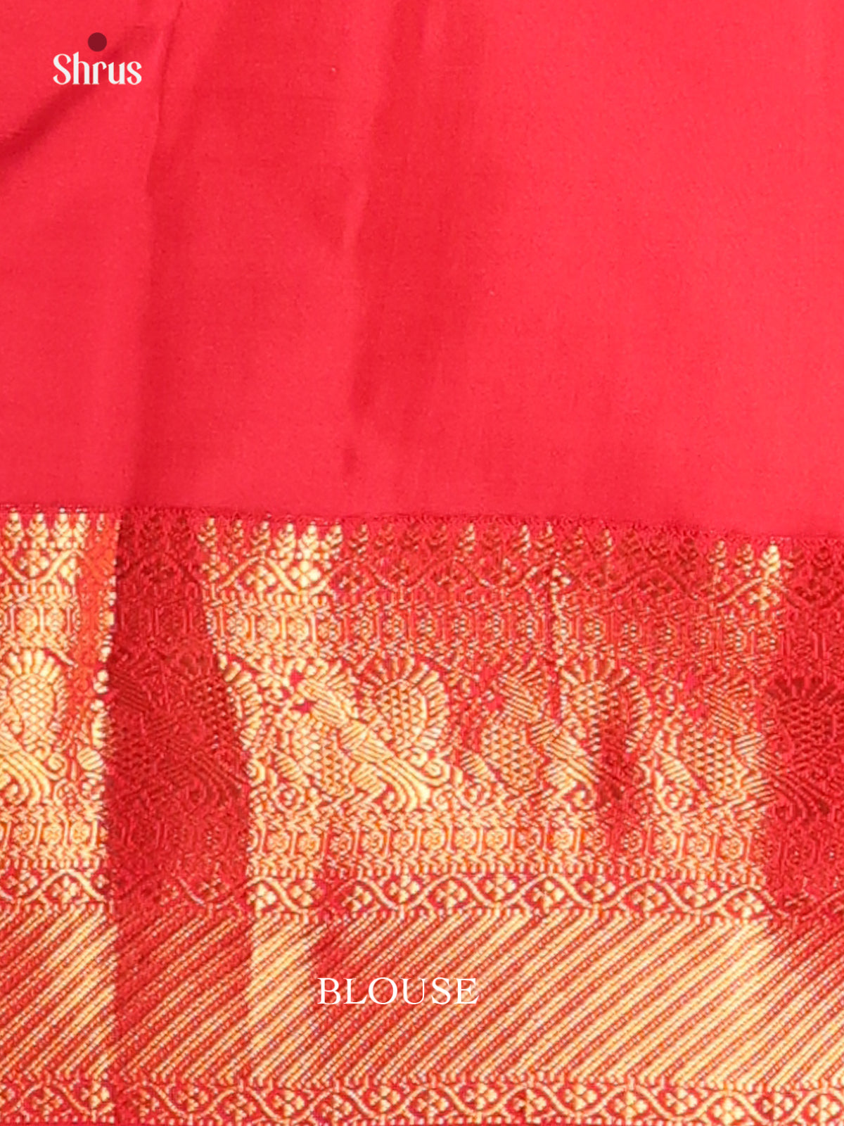 Violet & Red - Kanchipuram silk Saree - Shop on Shrus.com