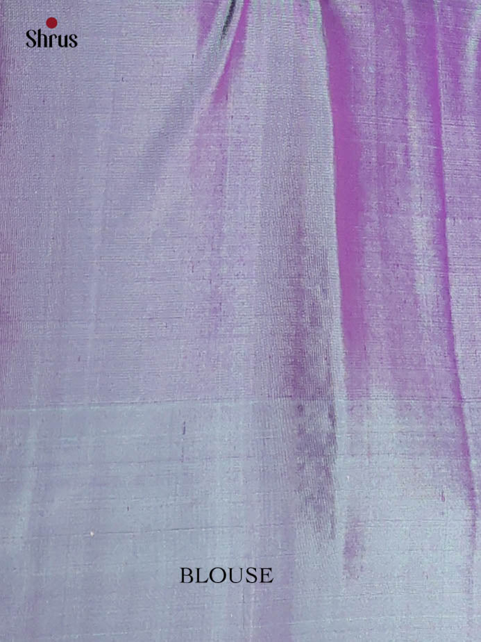 Purple & Double Shaded Green- Soft Silk Saree - Shop on Shrus.com