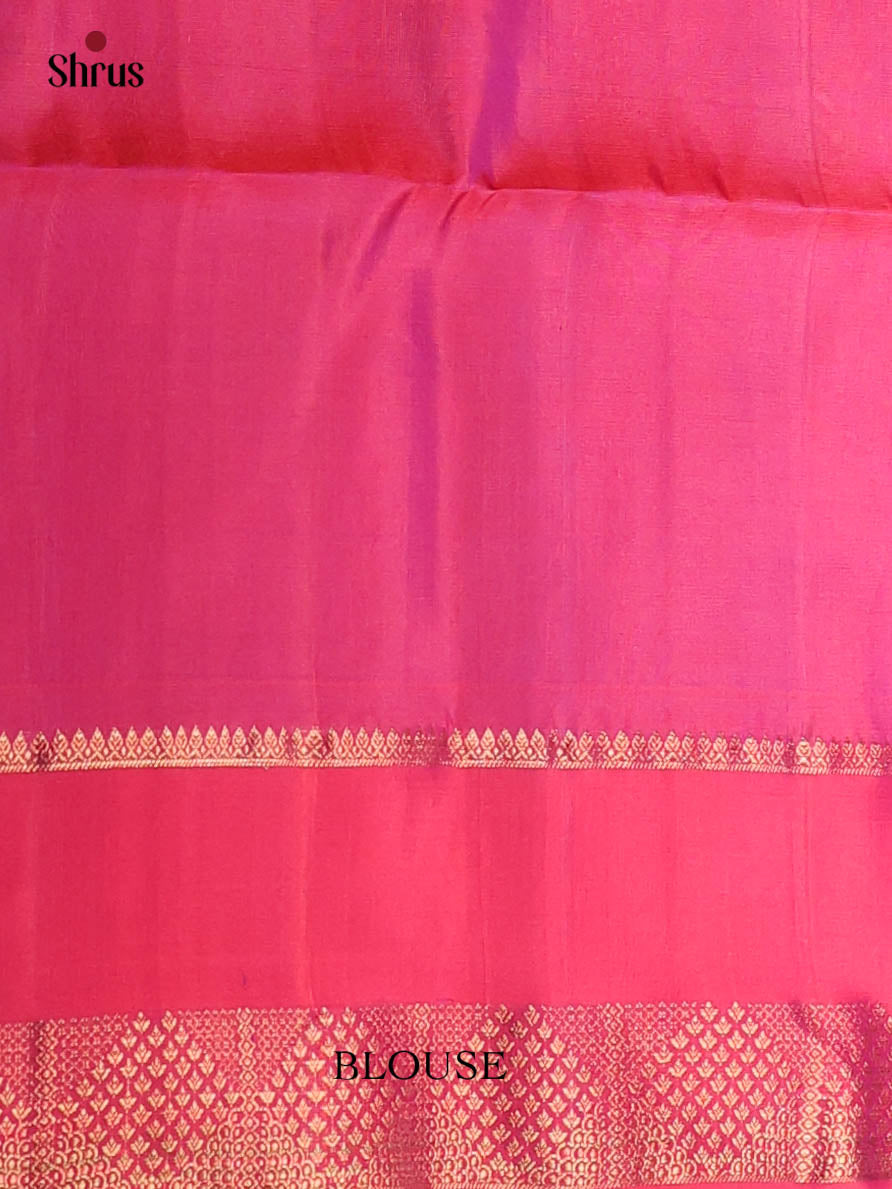 Double Shaded Greenish Grey & Maroon - Soft Silk Saree - Shop on Shrus.com