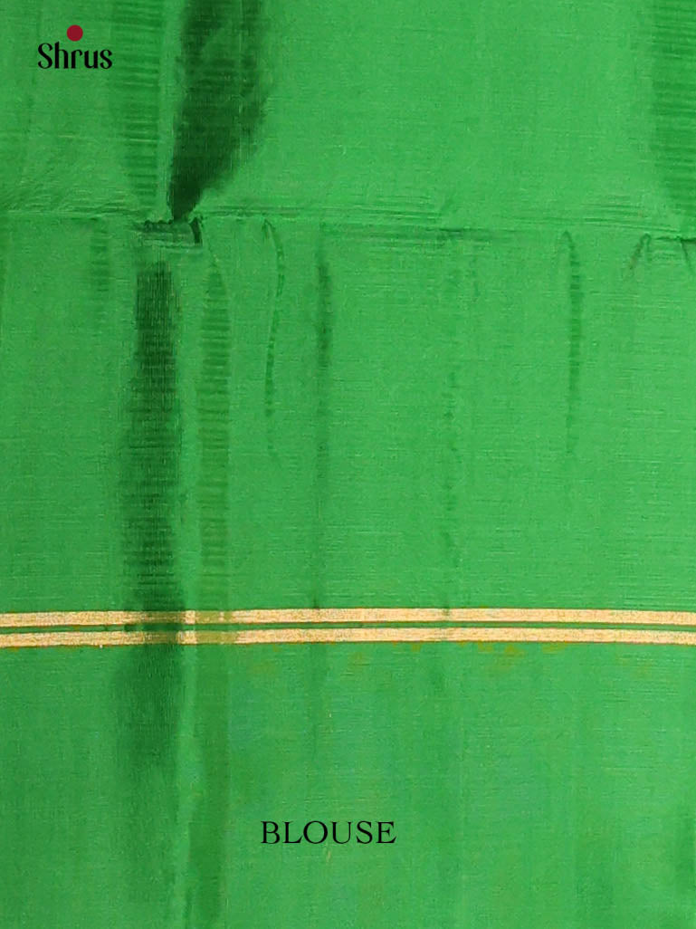 Maroon & Green- Soft Silk Saree - Shop on Shrus.com