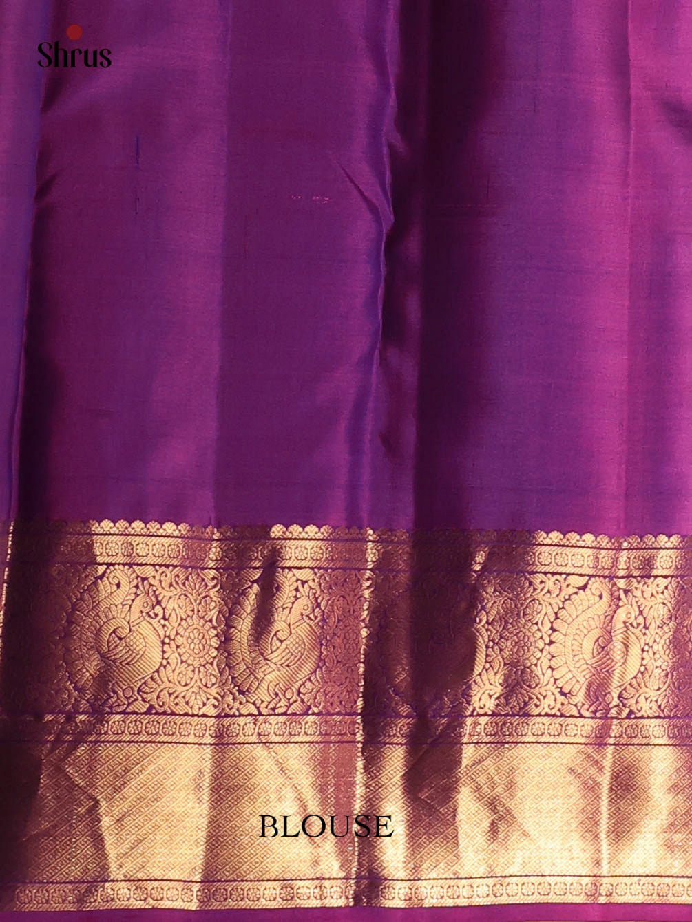 Purple - Kanchipuram silk Saree - Shop on Shrus.com