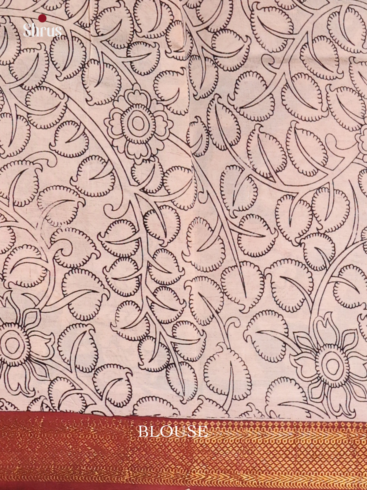 Green & Brown - chennur-kalamkari Saree - Shop on Shrus.com