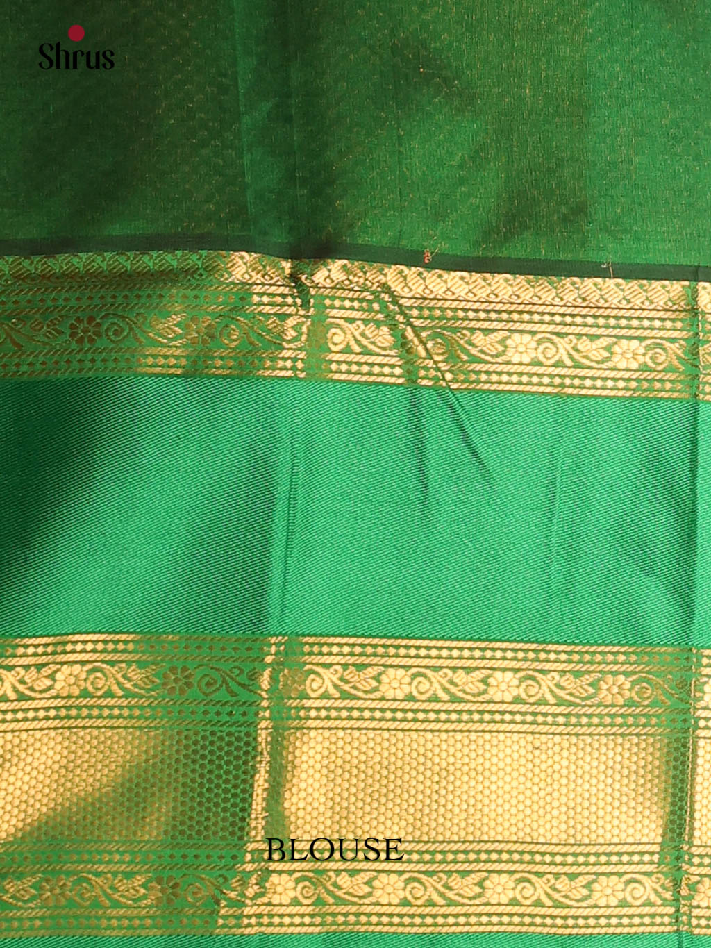 Orange & Green - Silk Cotton Saree - Shop on Shrus.com