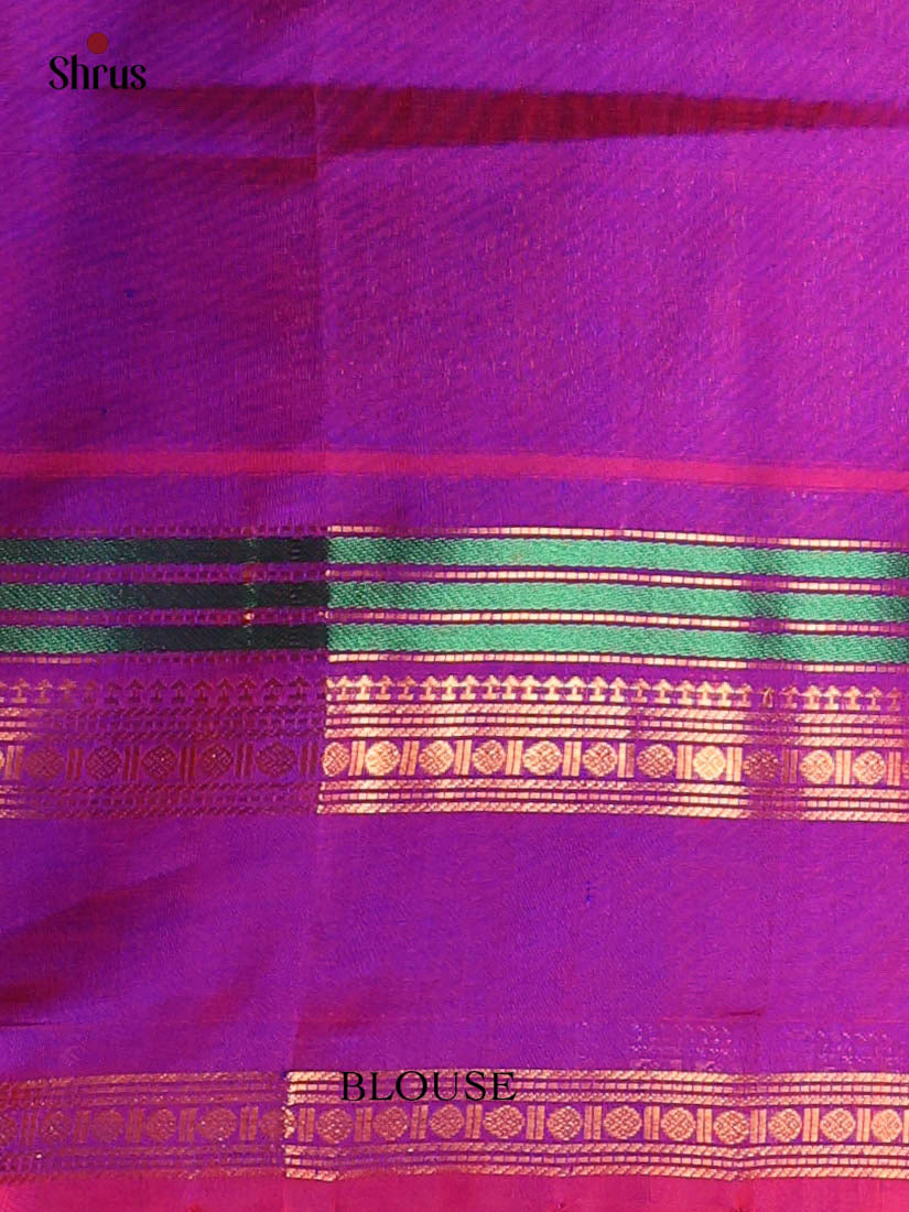 Purple(single Tone) - Silk Cotton Saree - Shop on Shrus.com