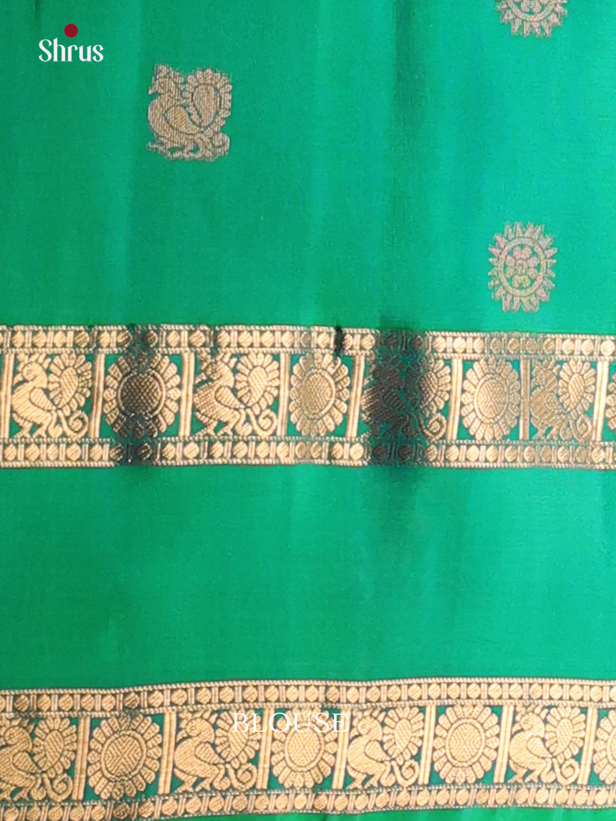 Violet & Green - Soft Silk Saree - Shop on Shrus.com