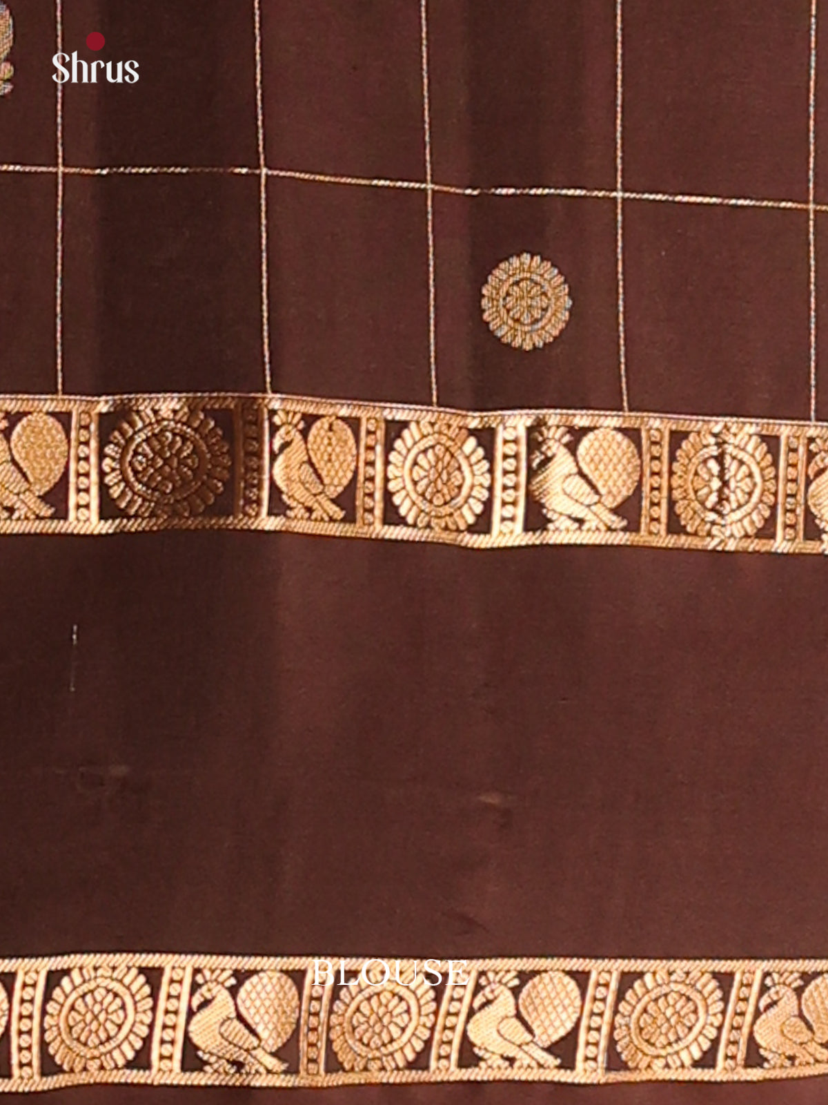 Lilac & Brown - Soft Silk Saree - Shop on Shrus.com