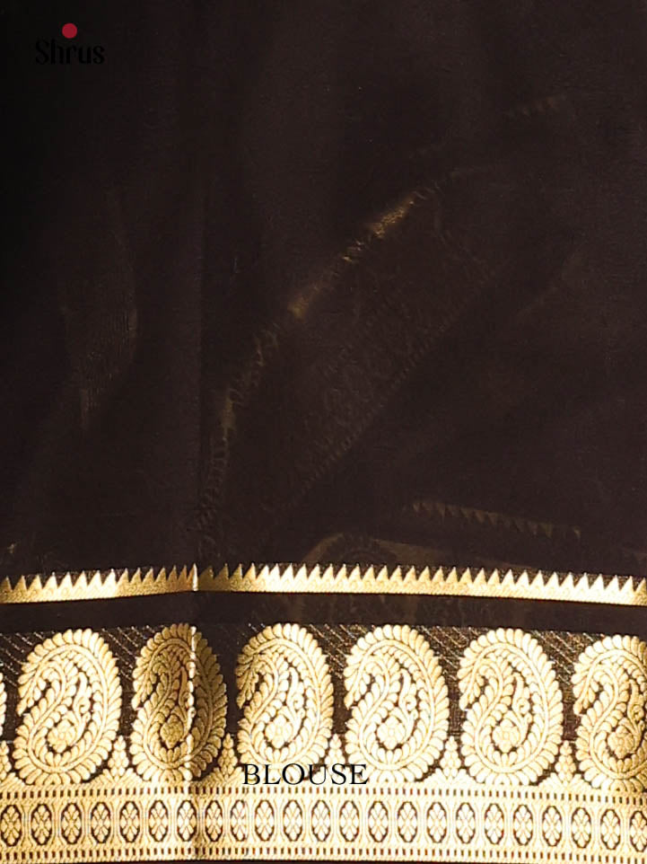 Red & Black- Mysore Silk Saree - Shop on Shrus.com