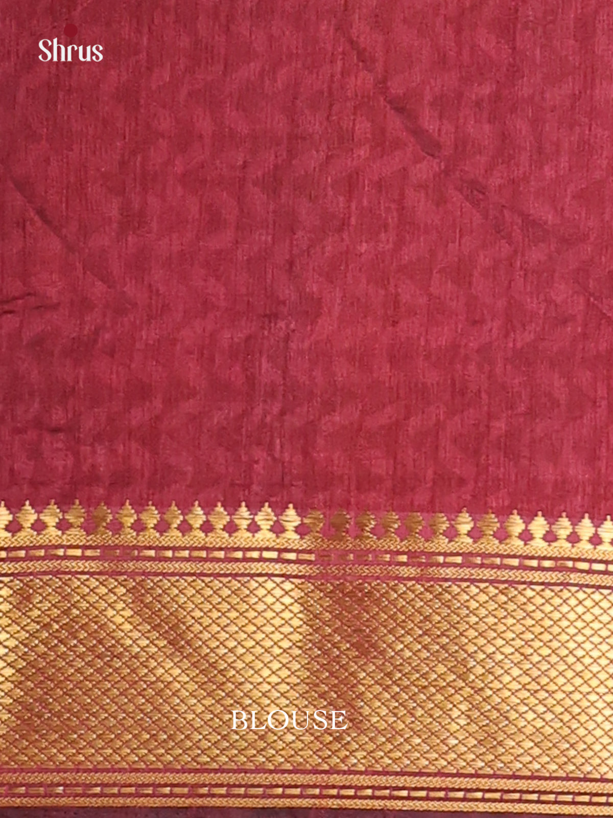 Black & Maroon - Semi Patola  Saree - Shop on Shrus.com