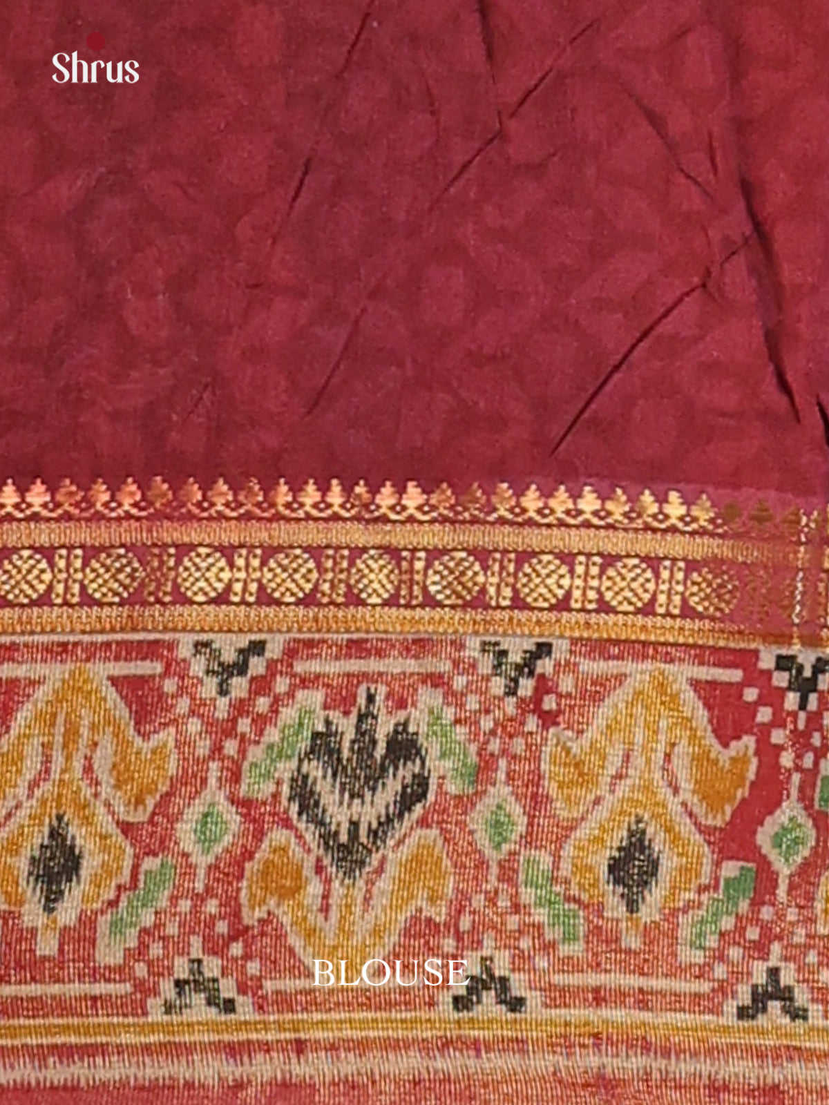 Black & Brown - Semi Patola  Saree - Shop on Shrus.com