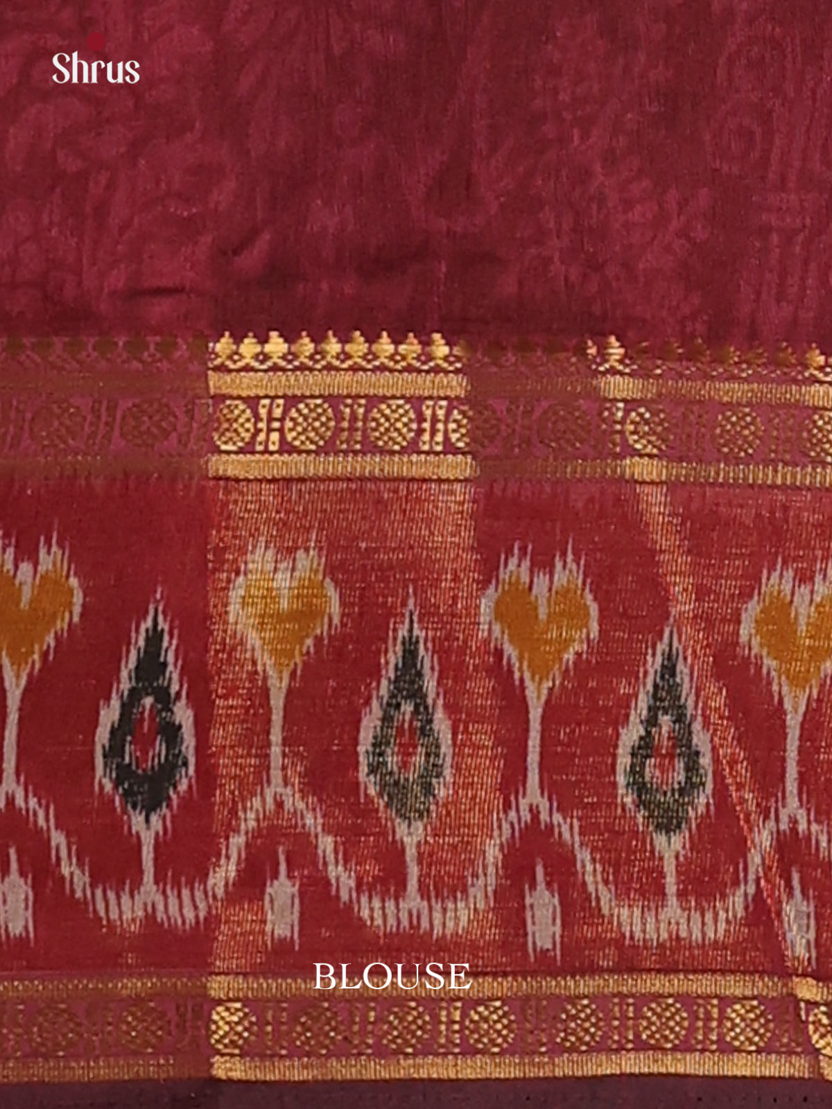 Black & Brown- Semi Patola Saree - Shop on Shrus.com