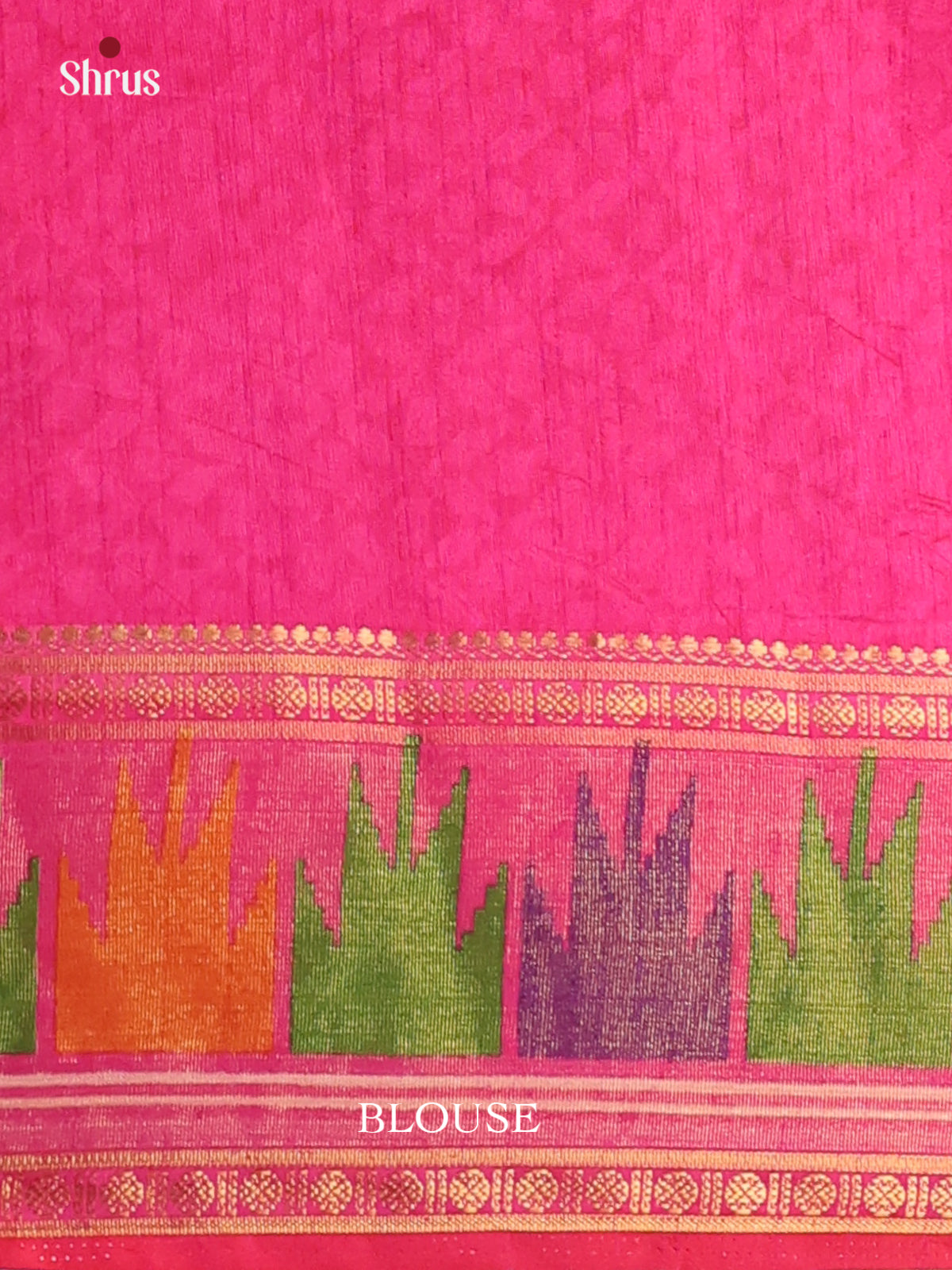 Purple & Pink - Semi Patola  Saree - Shop on Shrus.com