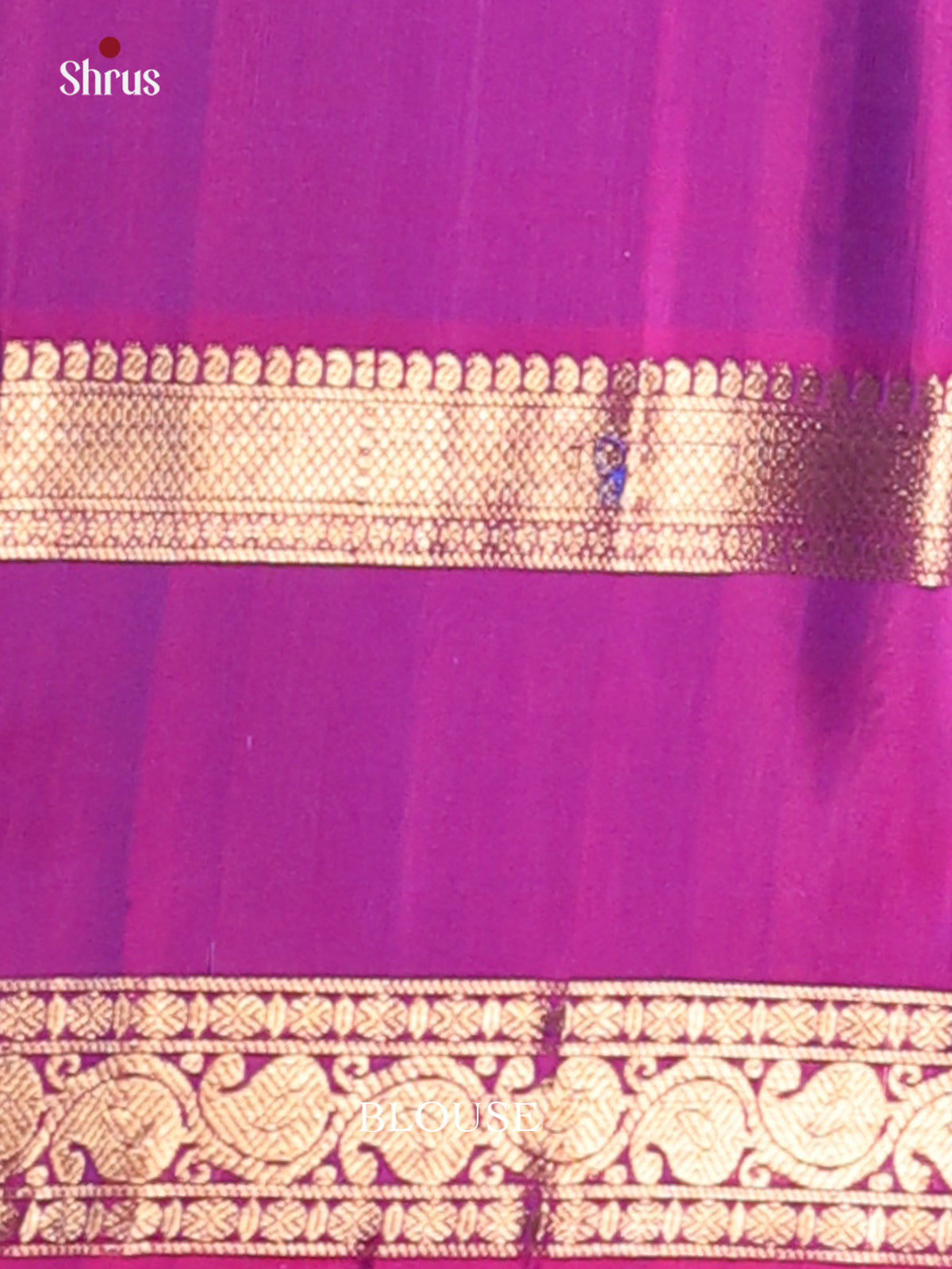 Blue & Majenta - Soft silk Saree - Shop on Shrus.com
