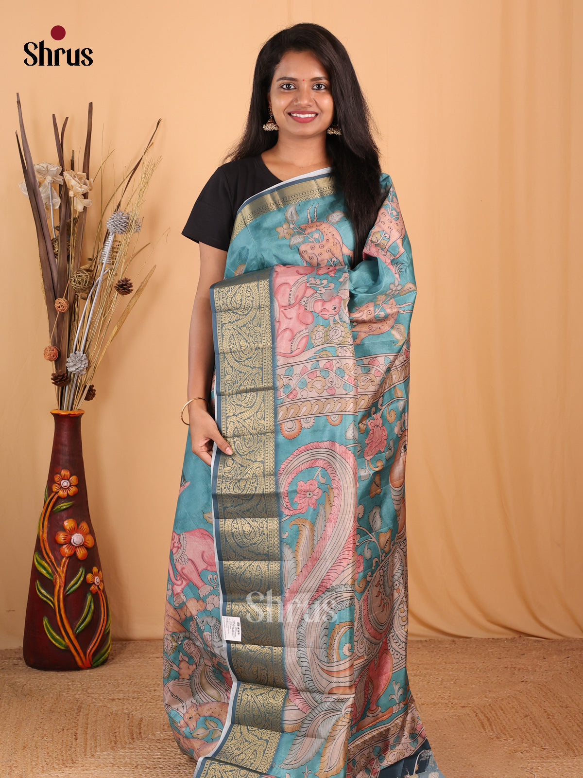 DBS25004 - Chennur-Print Saree - Shop on Shrus.com
