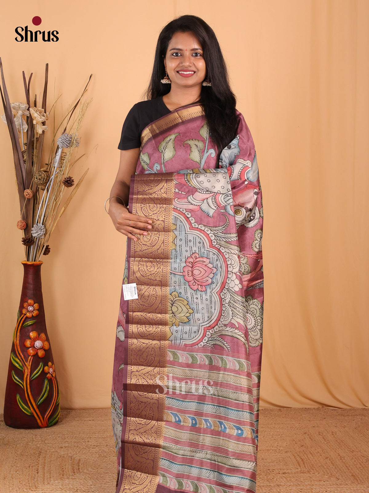 DBS25008 - Chennur-Print Saree - Shop on Shrus.com