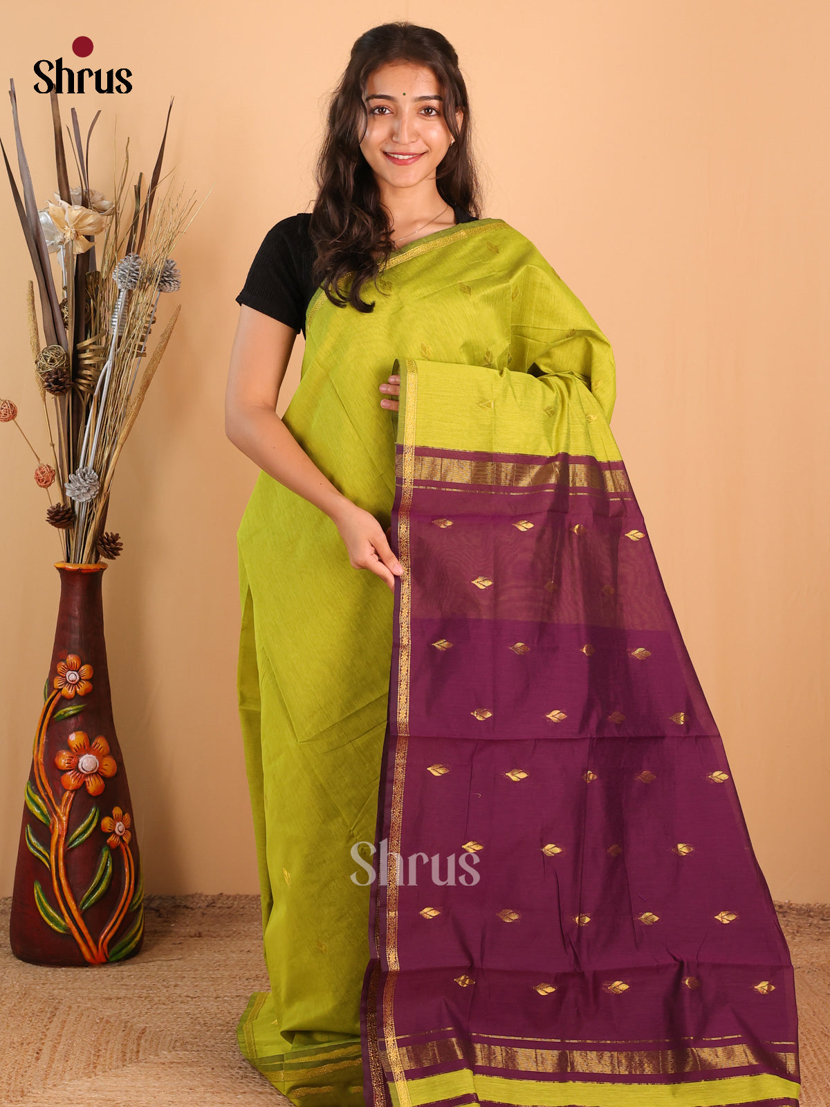 DBS26004 - Kalyani Cotton Saree - Shop on Shrus.com