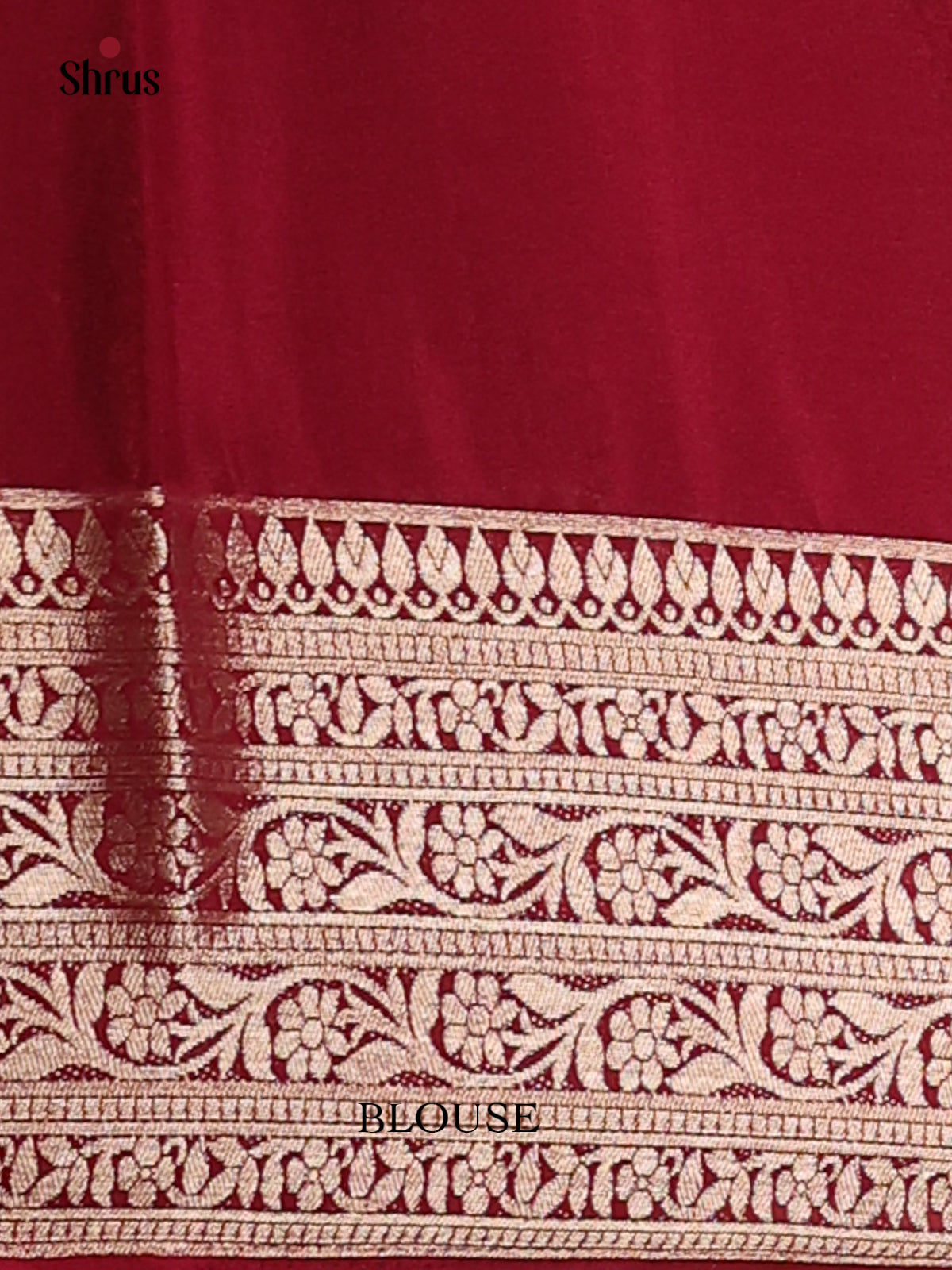 Maroon(Single Tone)- Mysoresilk-halfpure Saree - Shop on Shrus.com
