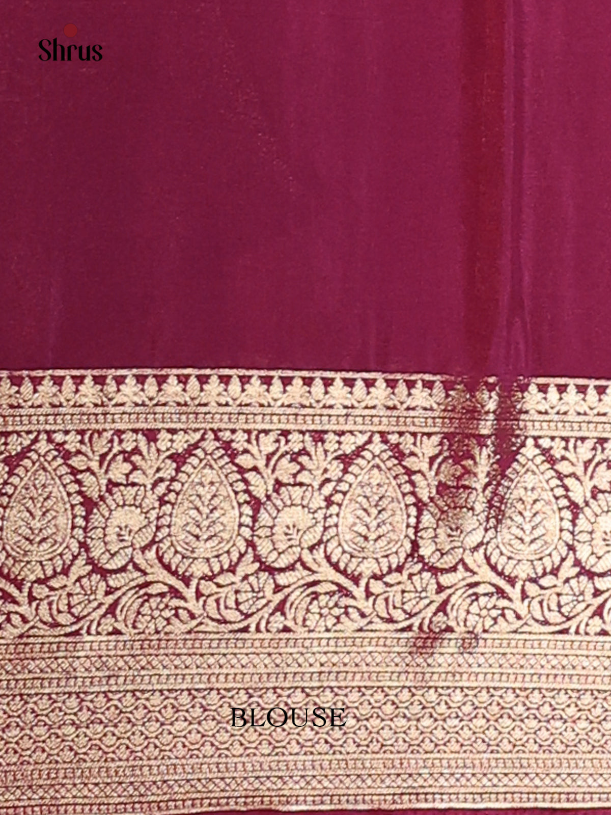 Wine(single Tone)- Mysoresilk-halfpure Saree - Shop on Shrus.com