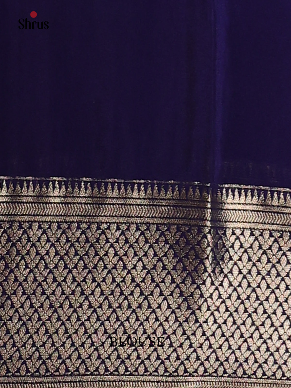 Blue(Single Tone) - Mysoresilk-halfpure Saree - Shop on Shrus.com