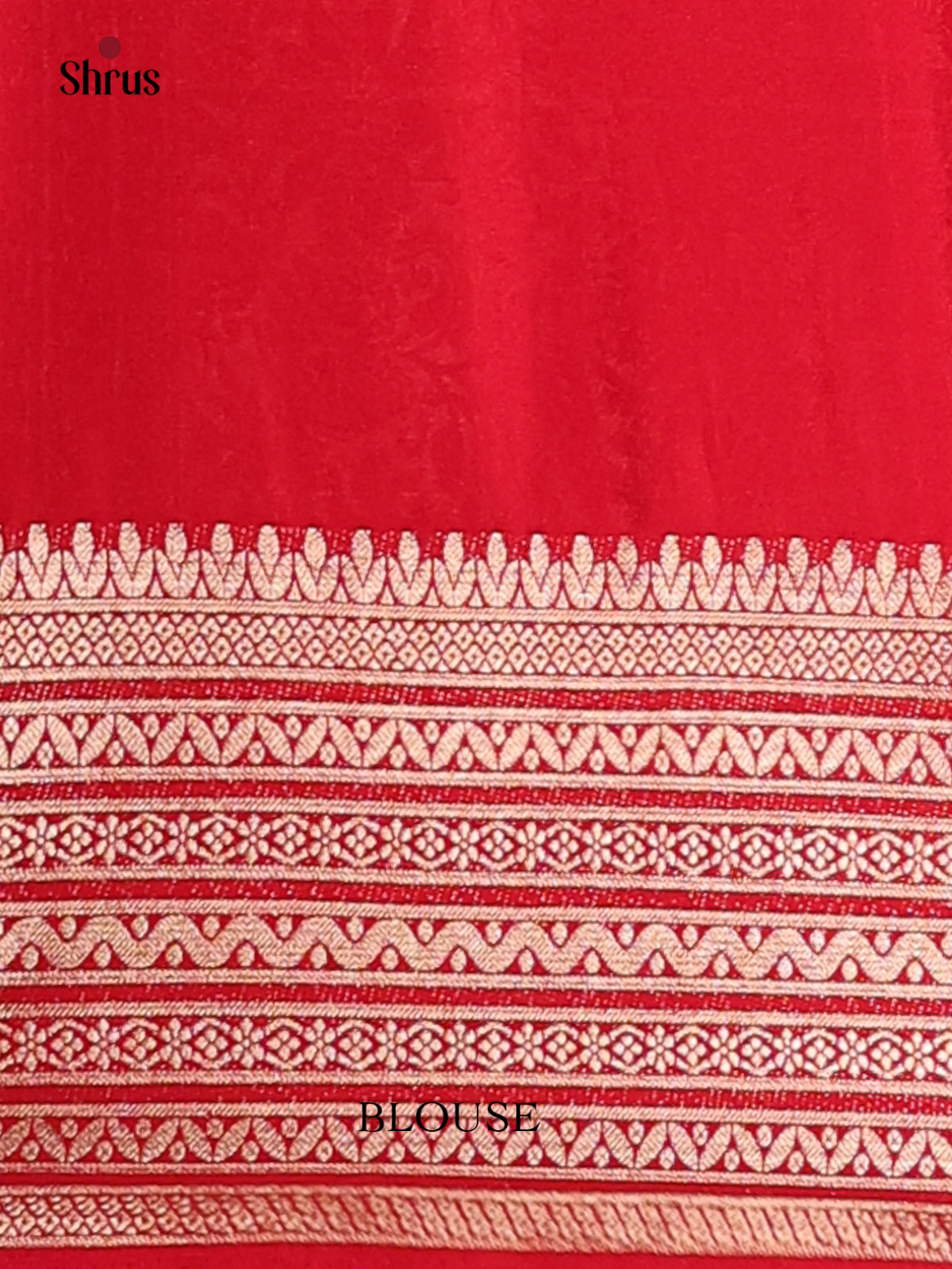 Cream & Red - Mysoresilk-halfpure Saree - Shop on Shrus.com