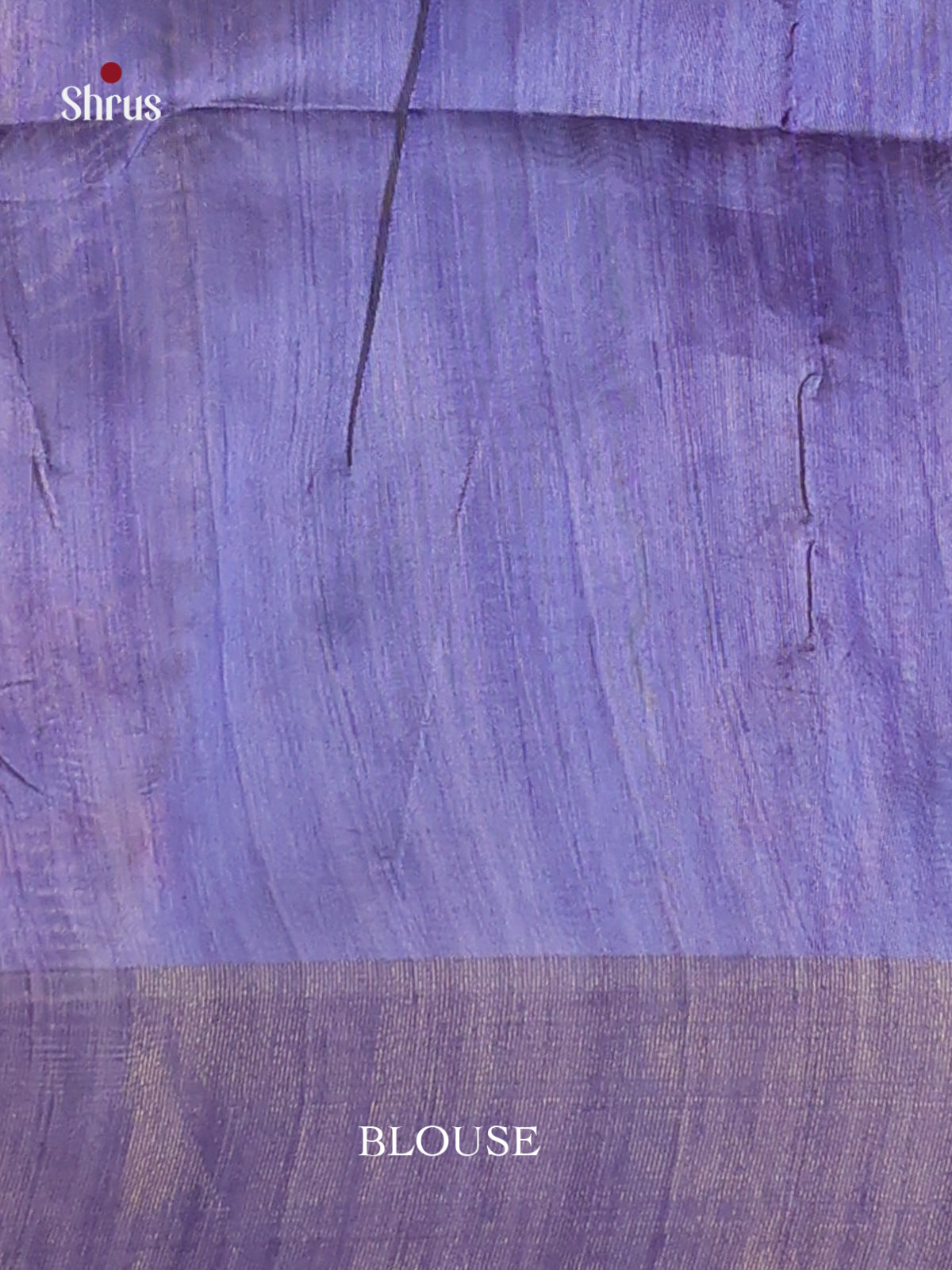 Blue & Purple- Champa semitussar Saree - Shop on Shrus.com