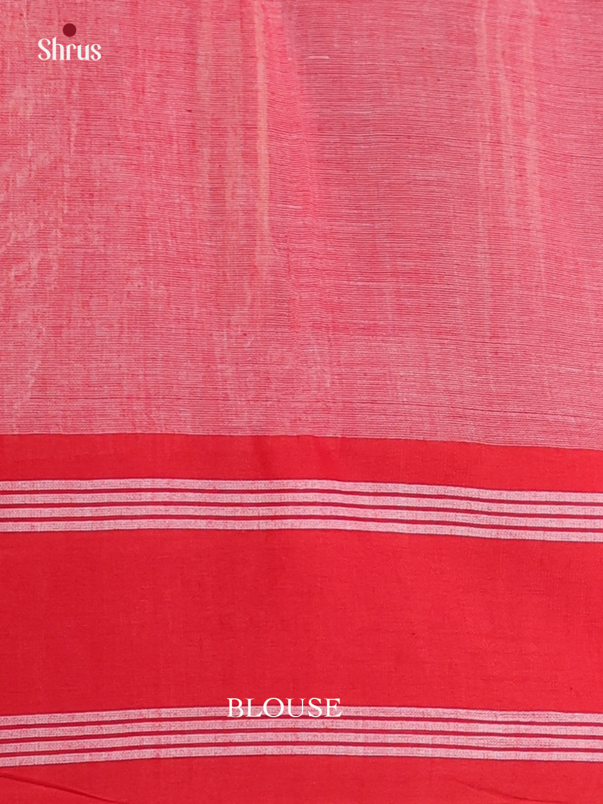 Cream & Red - Bengal cotton Saree - Shop on Shrus.com