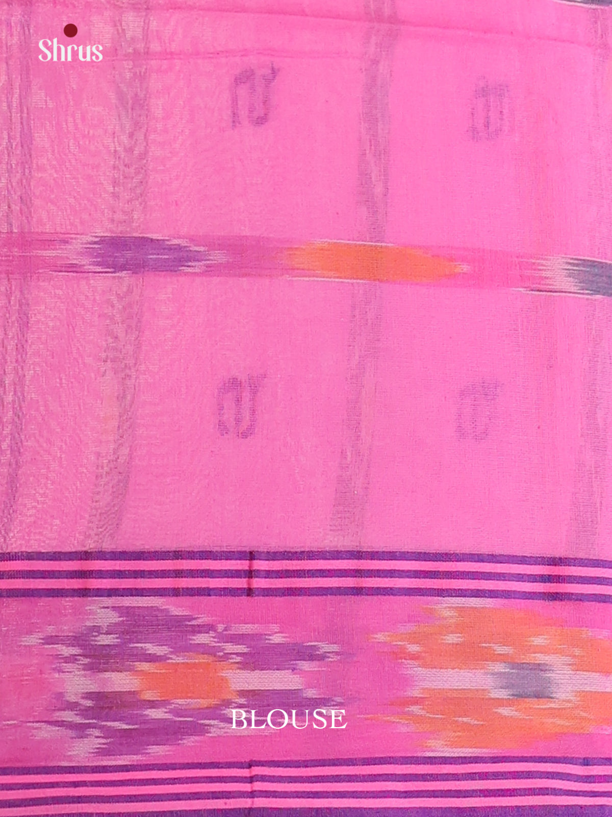 Pink & Purple - Bengal cotton Saree - Shop on Shrus.com