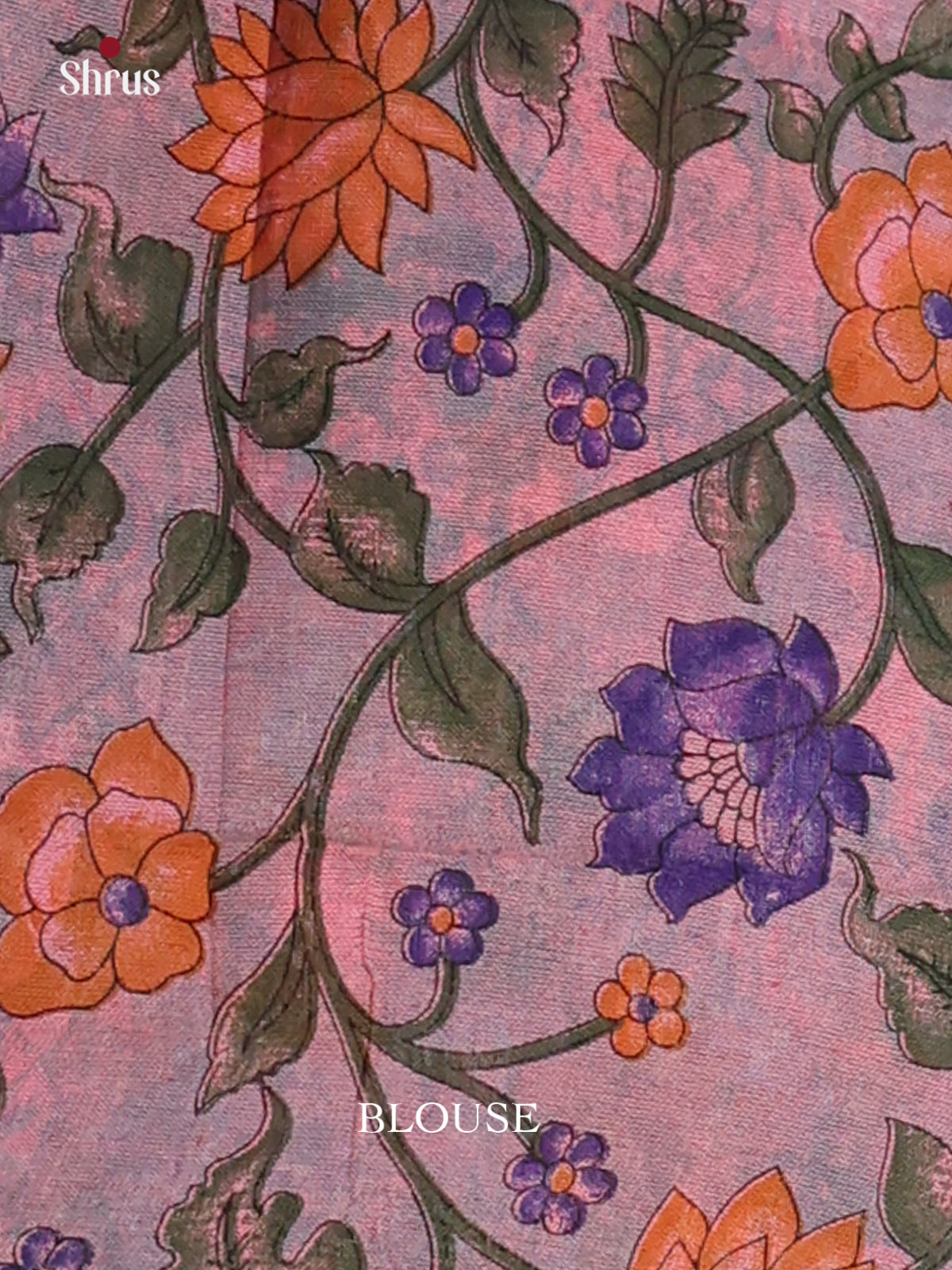 Lavender & Pink - Bengal cotton Saree - Shop on Shrus.com