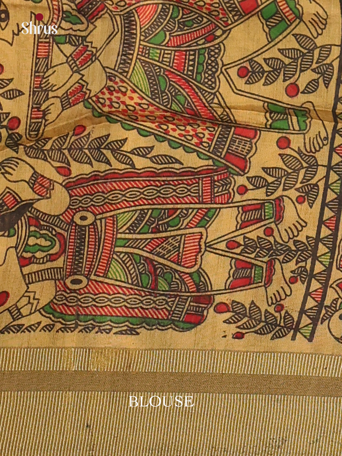 Pink & Beige - Bengal cotton Saree - Shop on Shrus.com