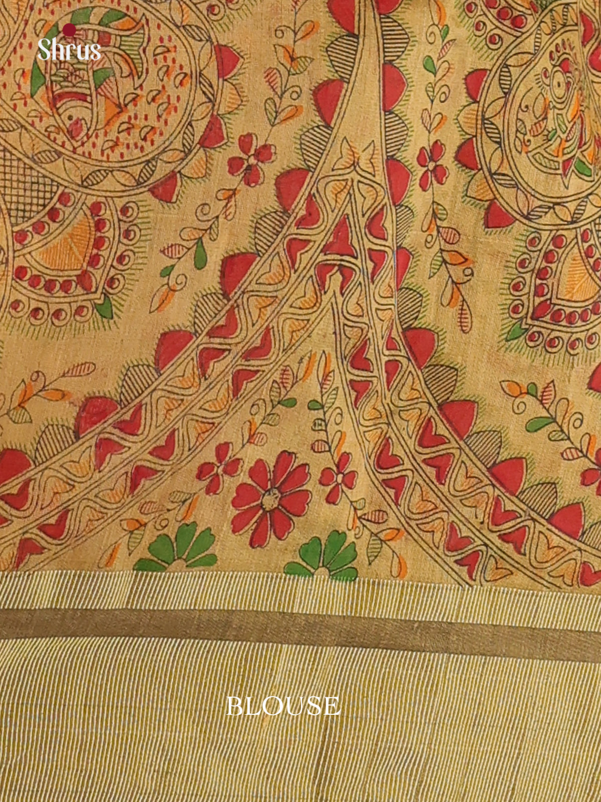 Violet & Beige - Bengal cotton Saree - Shop on Shrus.com