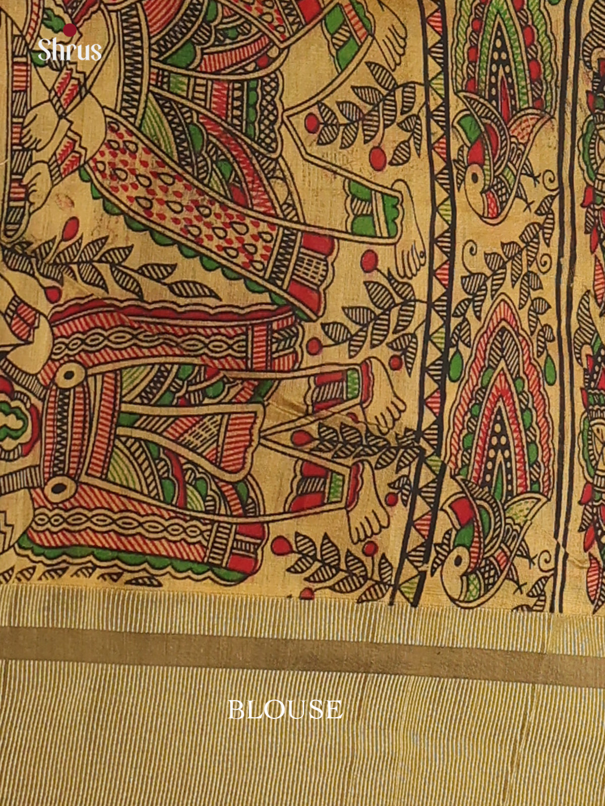 Black & Beige - Bengal cotton Saree - Shop on Shrus.com
