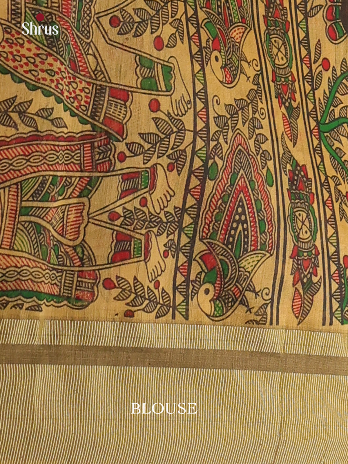 Violet & Beige- Bengal cotton Saree - Shop on Shrus.com