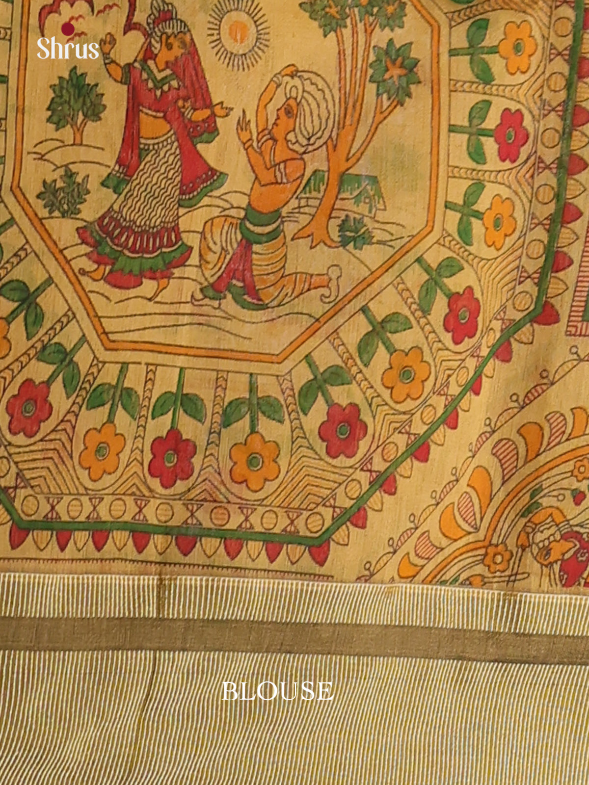 Black & Beige - Bengal cotton Saree - Shop on Shrus.com
