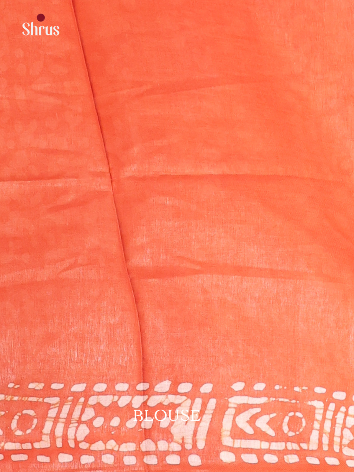 Orange  - Bhatik Saree - Shop on Shrus.com