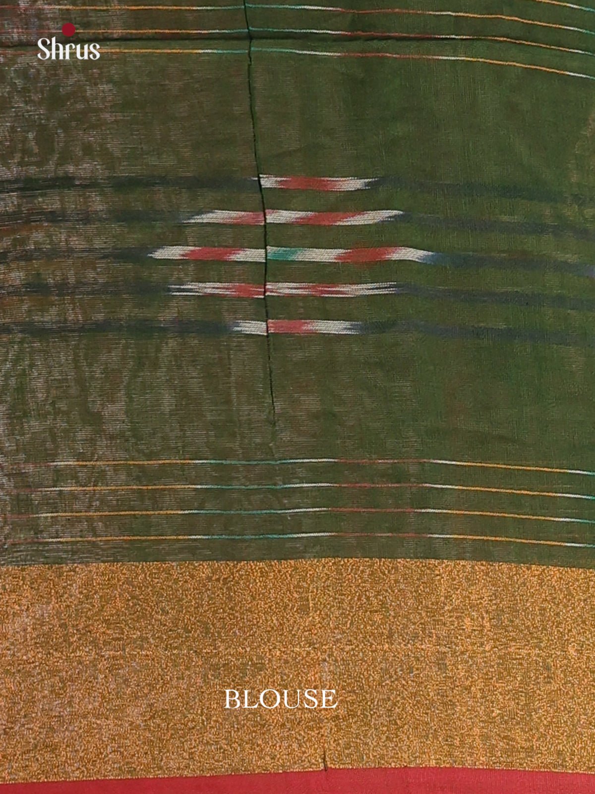 Green & maroon- Bengal cotton Saree - Shop on Shrus.com
