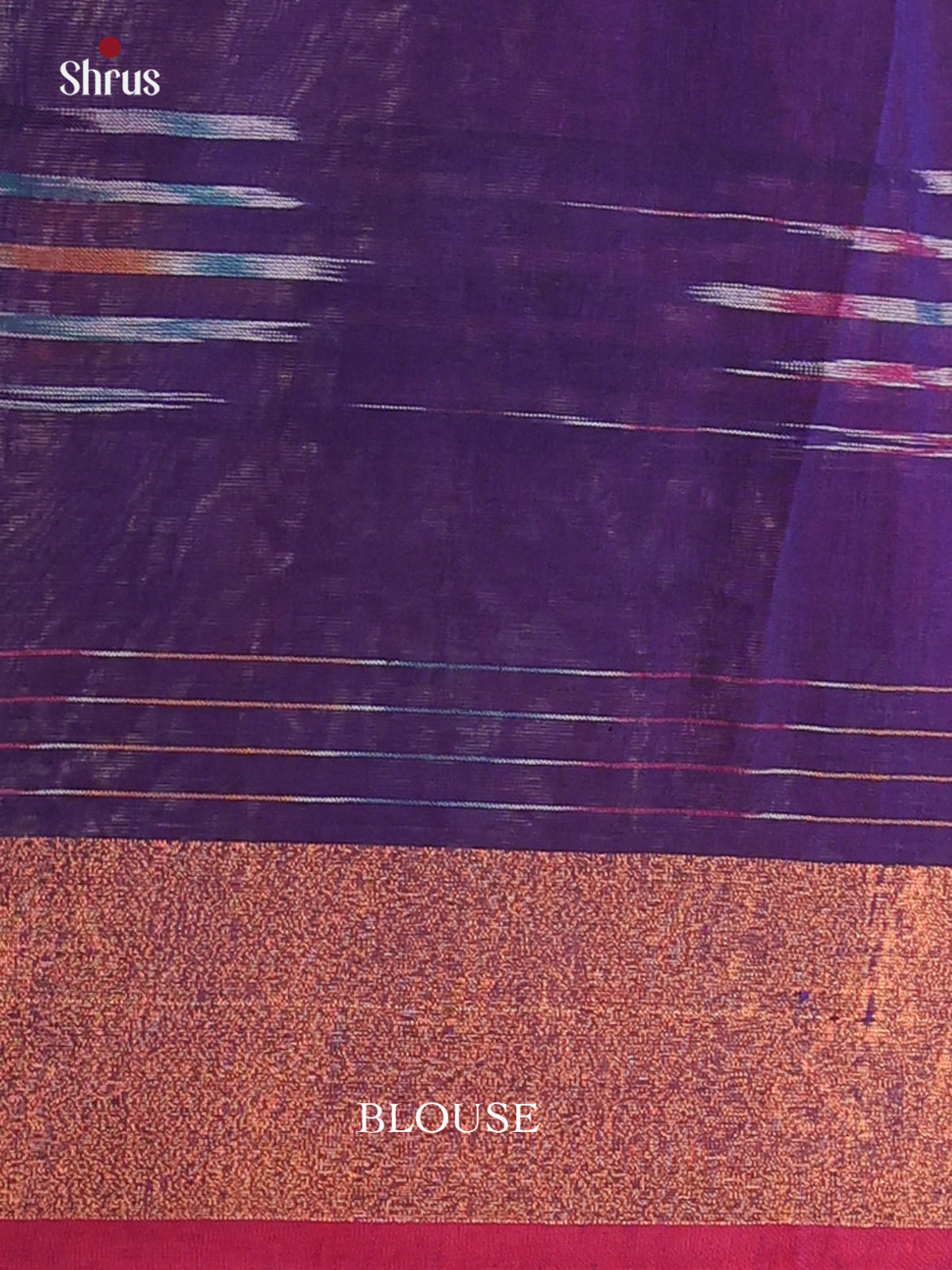 Violet & Maroon- Bengal cotton Saree - Shop on Shrus.com