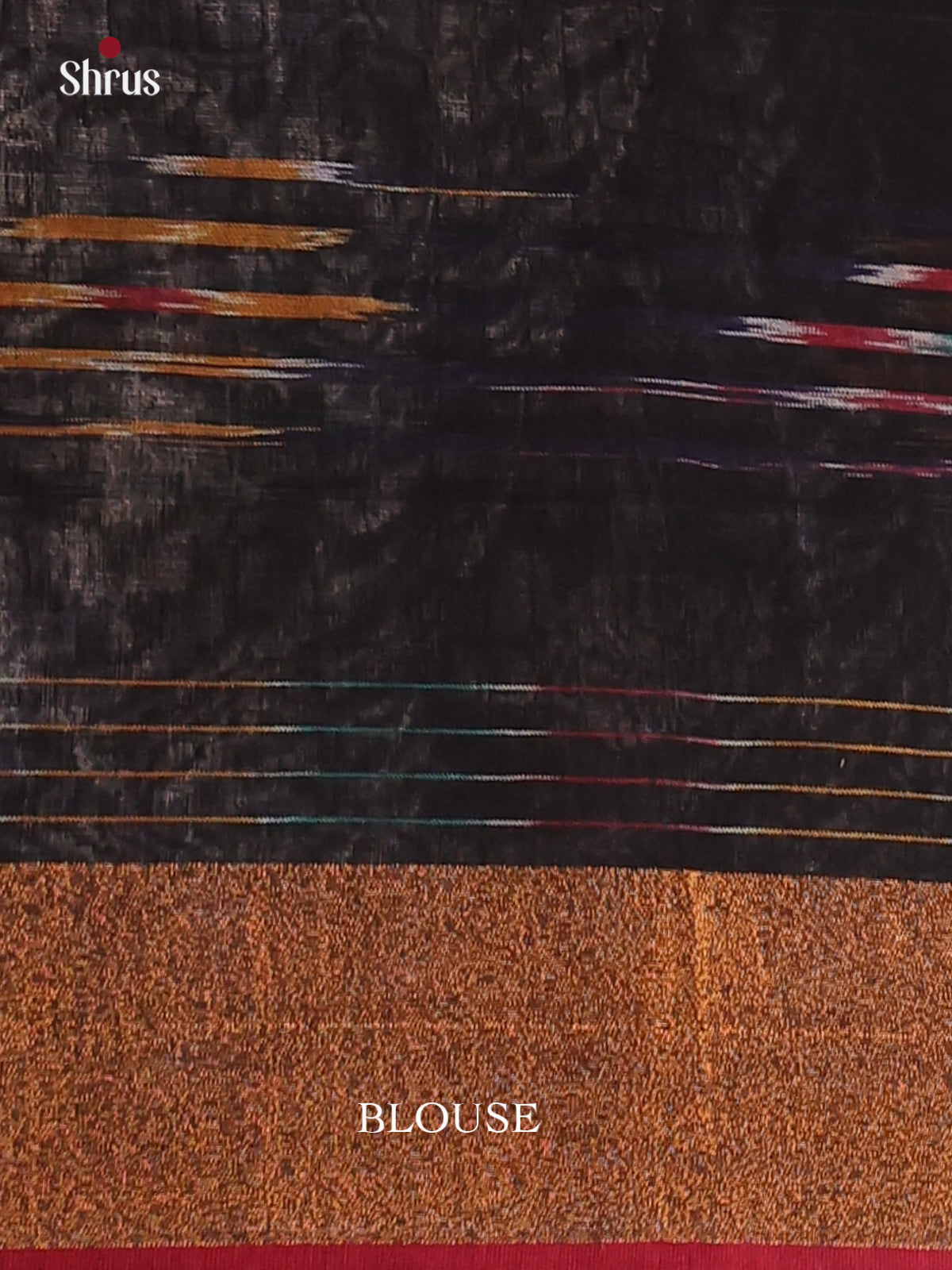 Black & Red- Bengal cotton Saree - Shop on Shrus.com