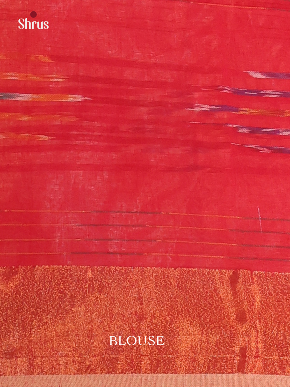 Red - Bengal cotton Saree - Shop on Shrus.com