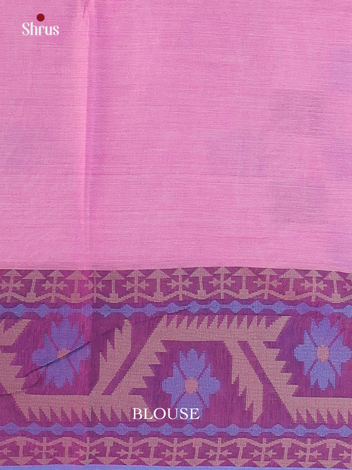 Pink & Purple - Bengal cotton Saree - Shop on Shrus.com