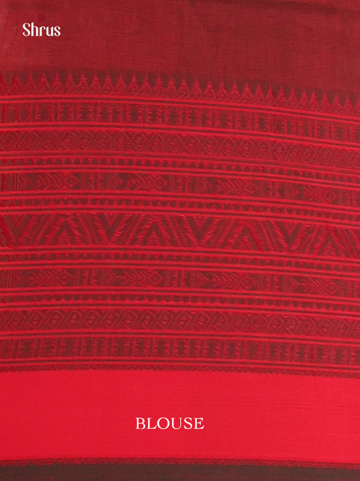 Green & Red - Bengal cotton Saree - Shop on Shrus.com