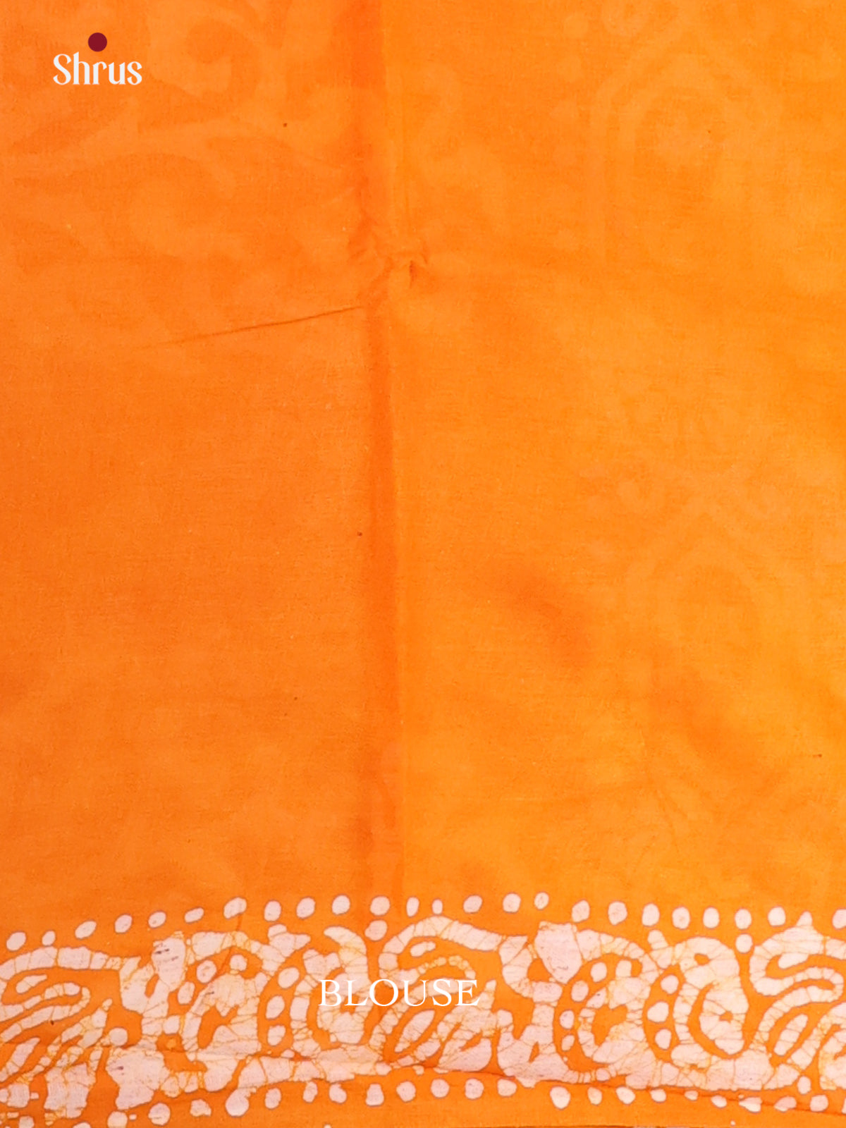 White & Orange - Bhatik Saree - Shop on Shrus.com