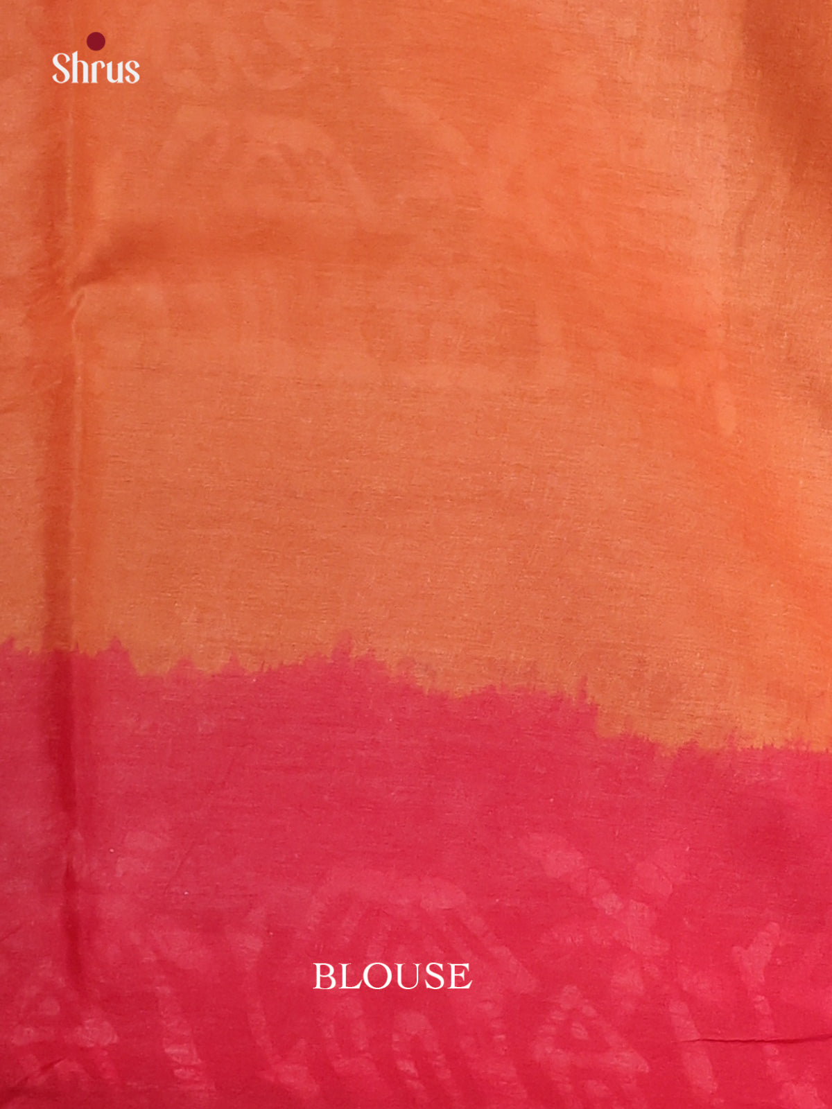 Orange & Red - Bhatik Saree - Shop on Shrus.com